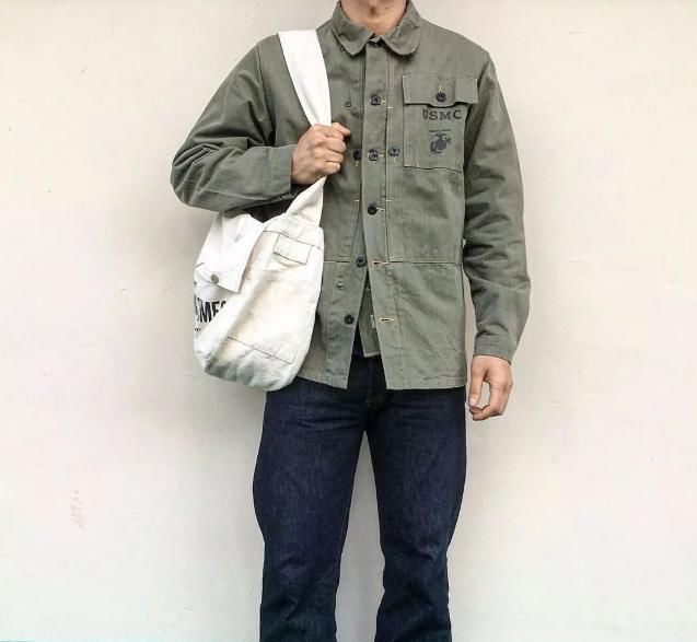  面料：复古迷最爱的军用面料Herringbone Twill