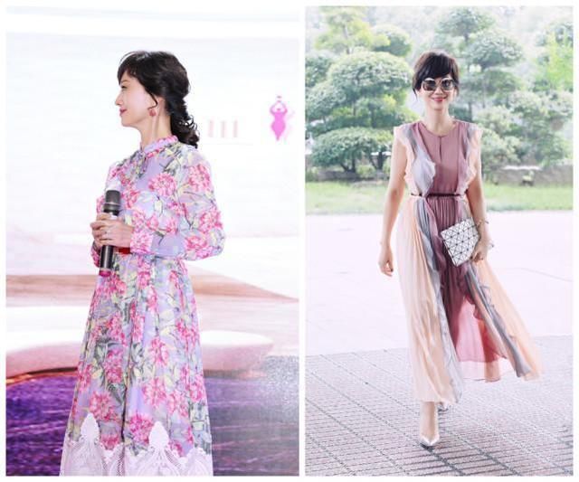 赵雅芝发新照片，看她穿开衩裙，好有女人味！