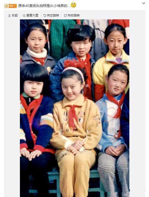 Angelababy童年照上热搜，这下真有人相信她没整容了