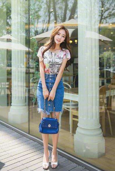 街拍: 当我看到图7站在水边时, 其他小姐姐就已经入不了我的眼了