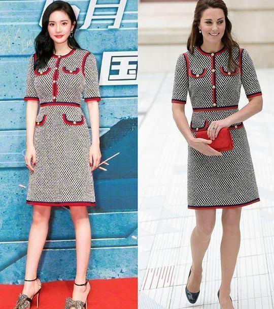 当素颜凯特王妃遇上妆容精致的杨幂, 终于知道什么是真正贵族气质