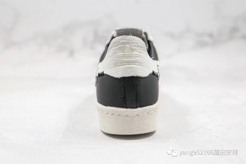  阿迪达斯@阿迪达斯Adidas三叶草贝壳头解构黑白灰色