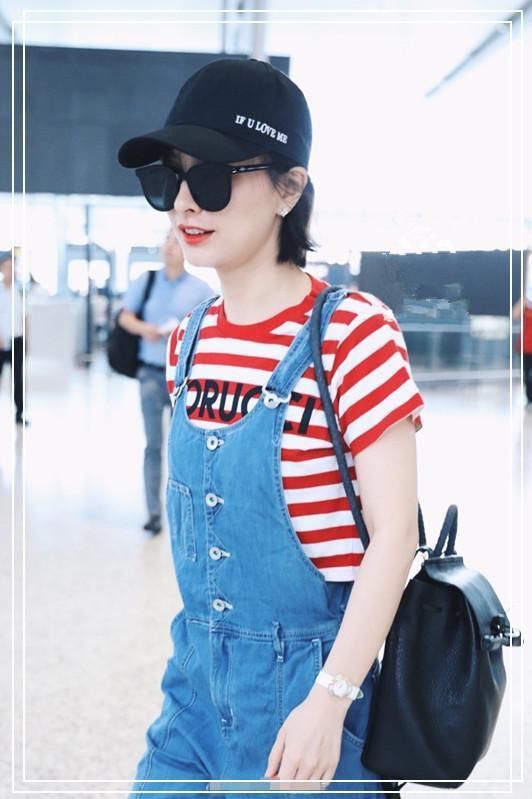 吴昕终于美回来了！只不过穿了一条背带裤，竟嫩过小6岁的杨颖？