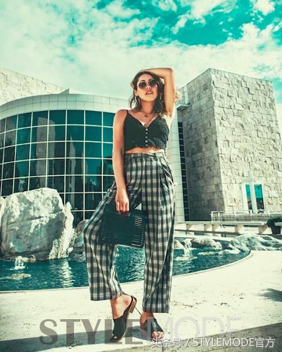 复古又优雅，衣服配上格子元素永远穿不腻