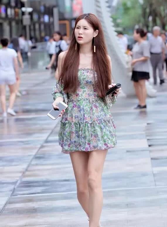 『适合』微胖型的小姐姐, 适合高开叉吊带连衣裙