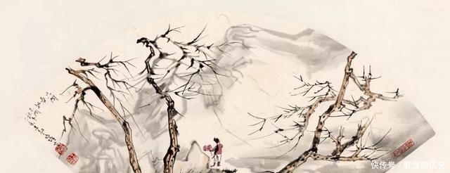 【中国画】「津门网」他的彩墨山水,颇得中国画似与不似的妙蒂