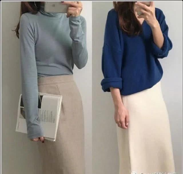  [针织]春天的通勤装试试这4种颜色，文艺风格的轻熟女形象呼之欲出
