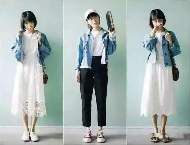 清纯短发女生亲身示范158矮个子女生秋装搭配，学会不再苦恼穿搭