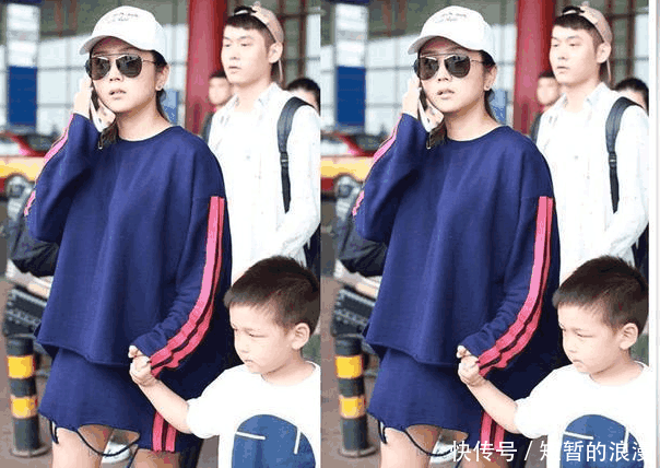 何洁现机场, 破烂裙子惹争议, 网友: 分分钟想扯掉下面那根绳!