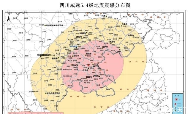  [四川省地震局]四川省地震局发布震感分布图：省内10市有强烈震