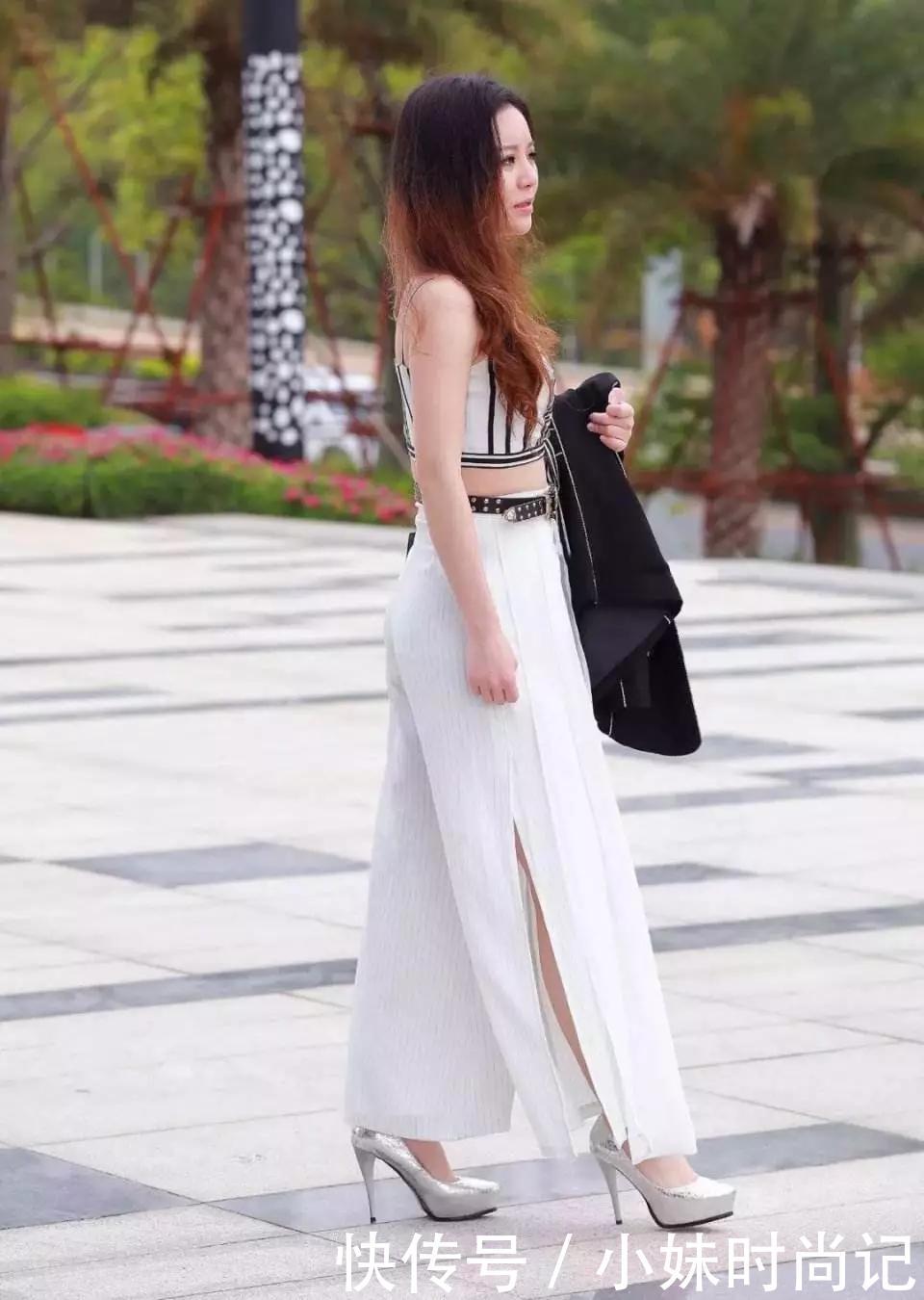  [辣妈]街拍：辣妈这斑点衣服, 看着眼花吧