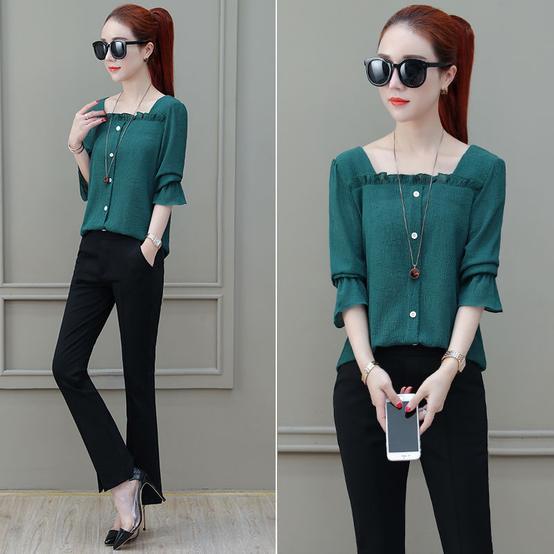 太美了，这小衫刚上新就火爆了，46岁老婆剁手就5件，款款美爆