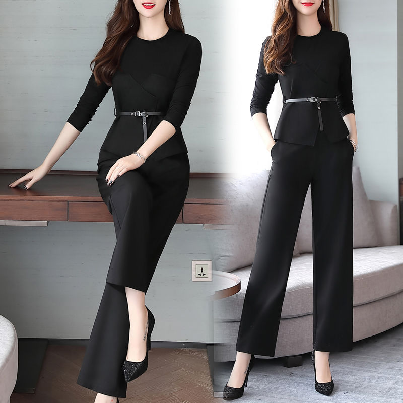 7080后女人,不缺钱的话!入秋建议买件“阔腿裤套装”,美~