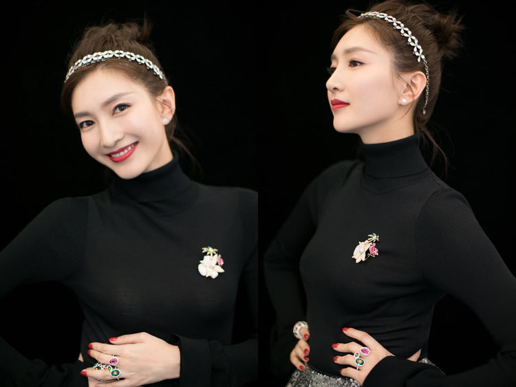 江疏影烫了个卷刘海，整个人都焕然一新，网友：不愧是女神