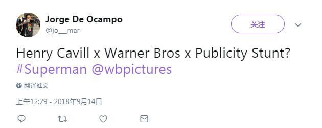 乌龙还是炒作?美媒称亨利辞演超人是假，超人还未立项