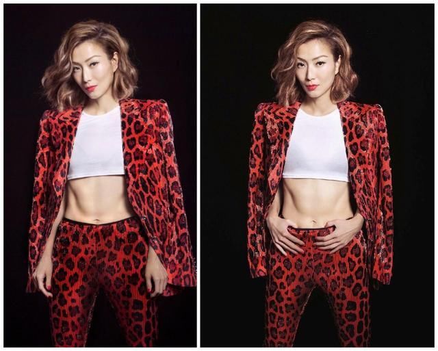 御姐孟美岐时装周首战穿红西装，撞衫郑秀文，真是一言难尽