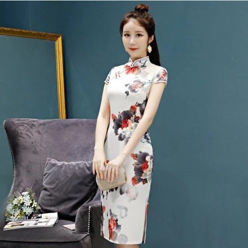 时尚无袖莫代尔旗袍，穿出精气神儿，穿出民族范儿!