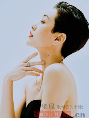 女生短发大背头发型参考 独立自信的御姐范