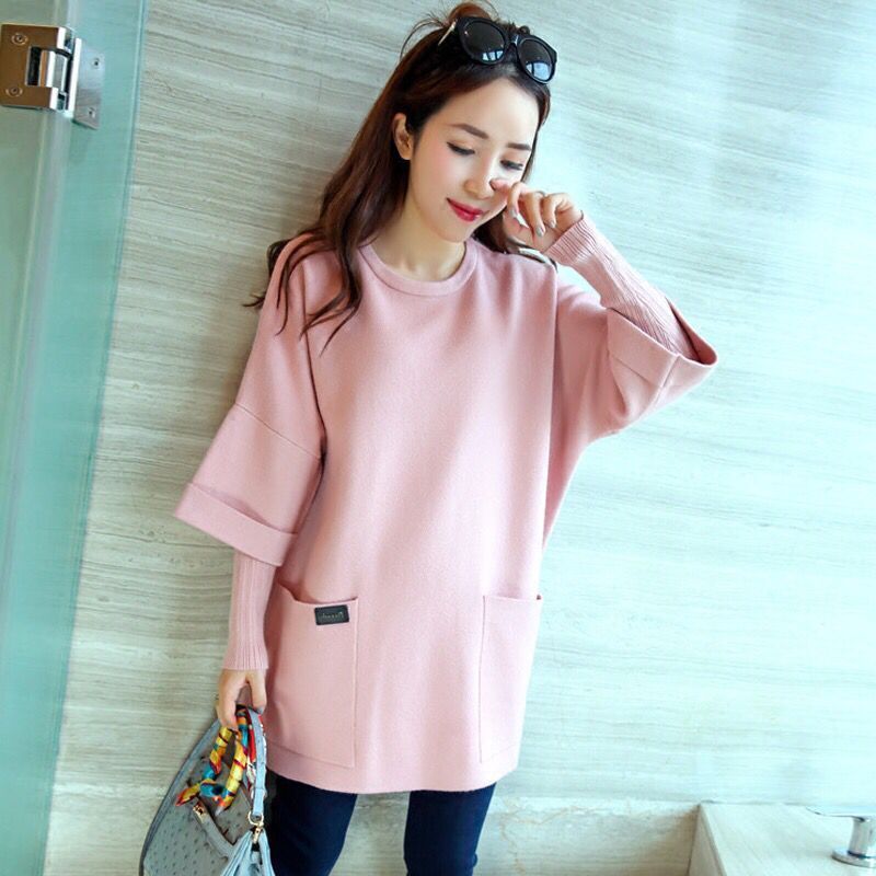 新款时尚孕妇装，时髦洋气不显怀，做孕味十足的潮妈