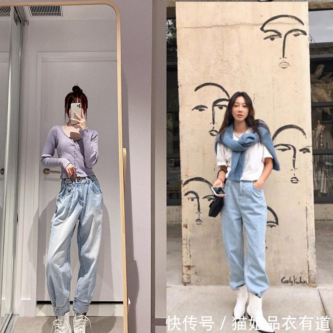 「女生」微胖女生都爱阔腿裤,遮肉显高还很休闲,搭配什么上衣都好看