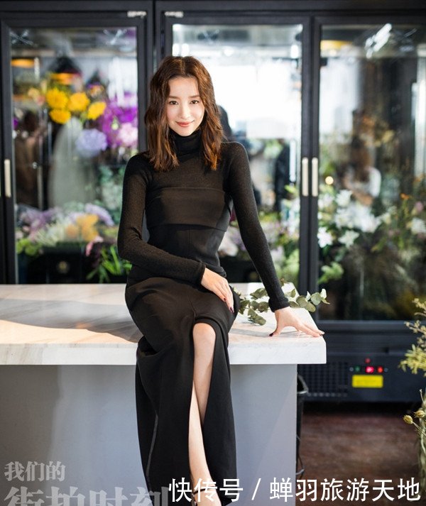 37岁董洁太会穿，黑白斑点裙又美了，网友却称密集恐惧症犯了！