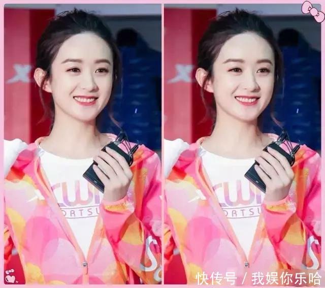 赵丽颖不过烫了个卷发，就圆脸变尖脸，网友齐声说道：嫩炸了！
