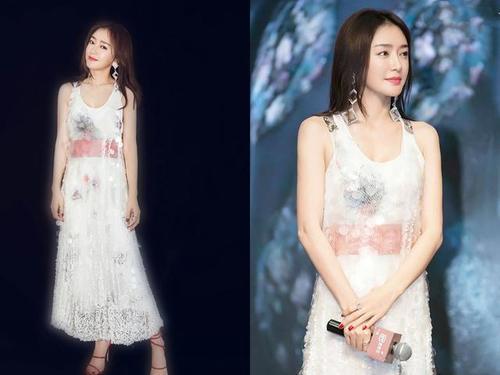 37岁秦岚穿透视亮片裙高级感满屏，网友：这是30几岁才有的韵味！