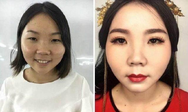 妹子结婚当天化妆后，新郎:是不是娶错人