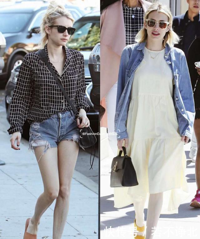 『EmmaRoberts』春季穿平底鞋如何搭配显高显瘦又时髦?跟EmmaRoberts学就对啦!