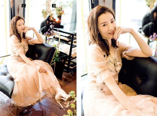 本以为杨幂穿这条仙女裙是最美的，当看到董洁，我迟钝了！