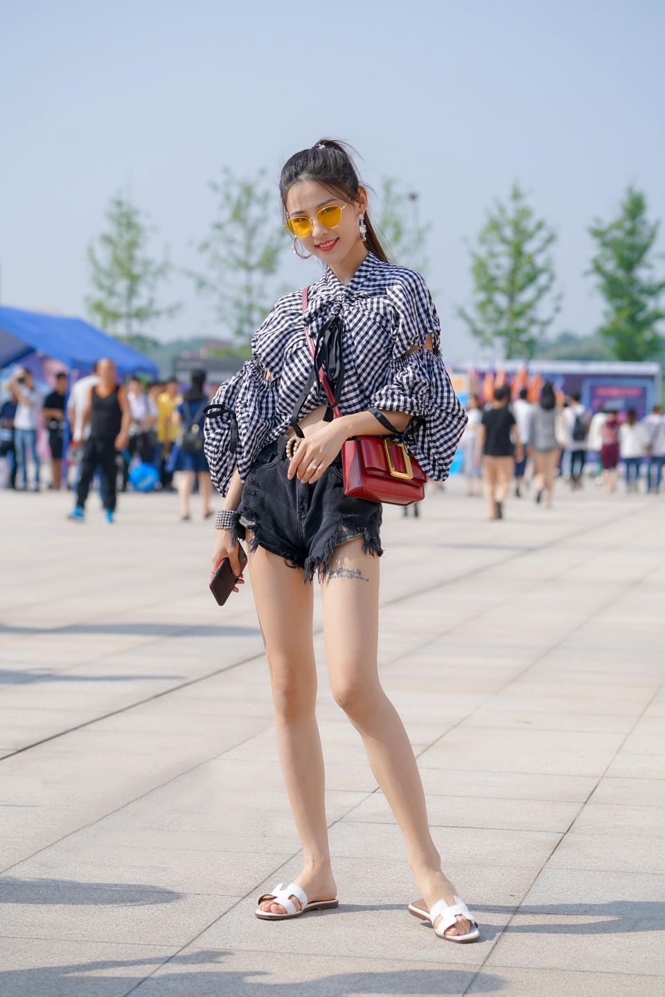 高跟大长腿皮肤白嫩美背性感