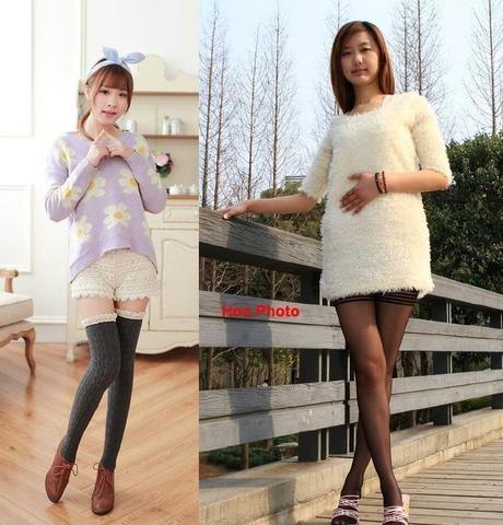 长筒袜配高跟鞋从街拍到舞台，从路人到明星，从内地到巴黎都有了