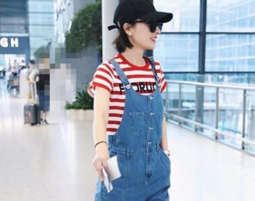 时尚新宠吴昕，一条背带裤的扮嫩技术，就连杨颖都比不过！