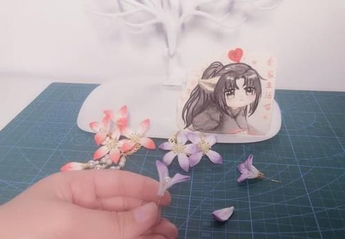 『牙花片』自己做汉服步摇发饰,让小姐妹继续羡慕去吧!附教程