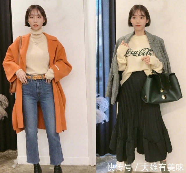  #冬天#短发小姐姐冬天穿搭日常，舒适又简洁，好看的“不像话”