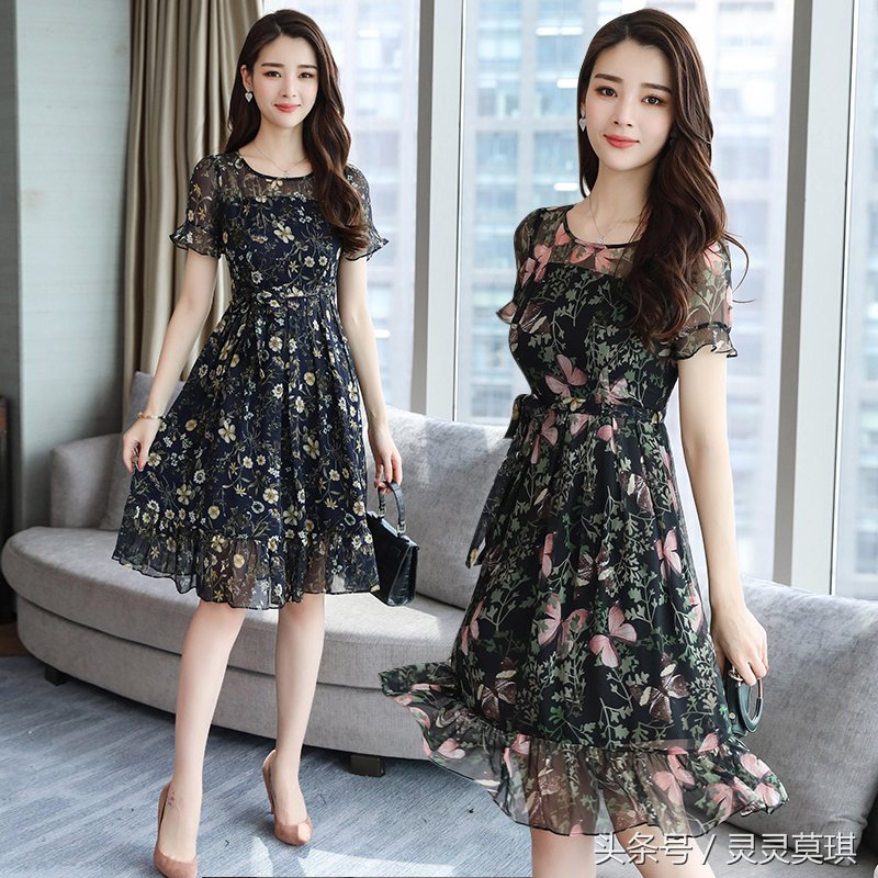 老婆你真美，穿上这“小蛮腰”裙，气质高雅有女人味，洋气极了