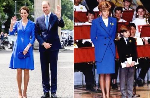 凯特王妃简直是婆婆的翻版！与她穿着很像，不过戴安娜更胜一筹！