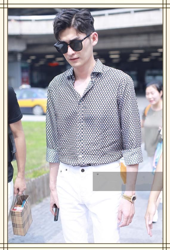 黄子韬是183，张翰也是183，二人同穿修身裤，差距也太尴尬了吧！