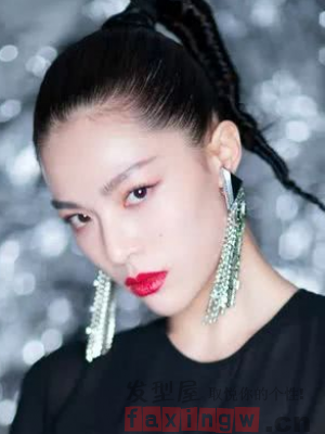 明星也爱无刘海发型 清新甜美更显时尚气质