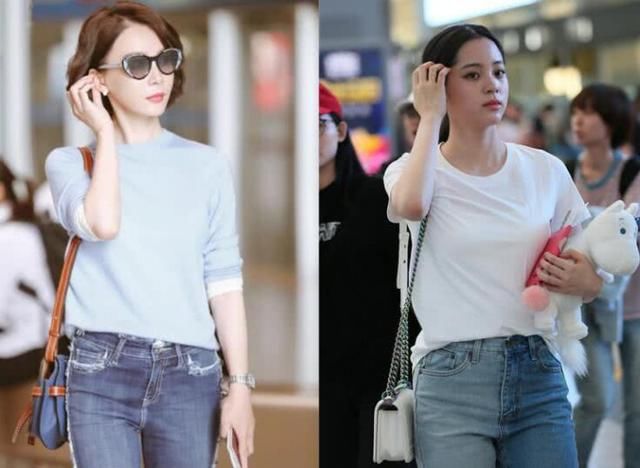 陈数够狠！41岁穿牛仔碾压欧阳娜娜，网友：20岁的我也穿不上