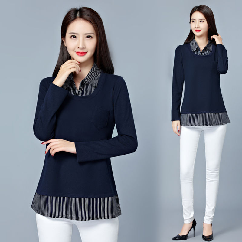 45岁小姨从不穿裙，只穿这娃娃衫+萝卜裤，嫩美像小姐姐