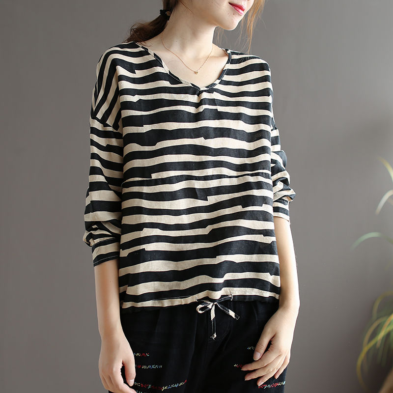 我的天，火的一塌糊涂的棉麻T恤，一款比一款洋气，恨不得全买下