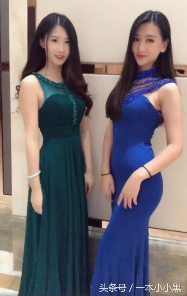 一对长裙小姐姐，大露优美身形，网友：我喜欢大的！