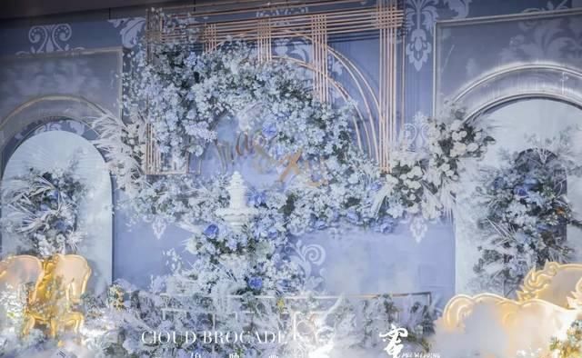  『复古』英式复古的洛可可婚礼，优雅的淡雾蓝，小众的仙境婚礼不太一样