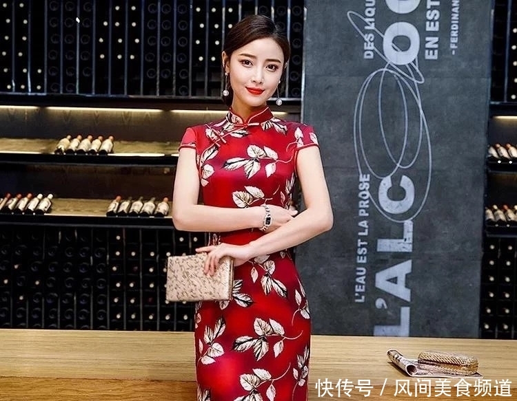  「传统」复古花色旗袍优美款, 气质时尚美装, 最是经典!