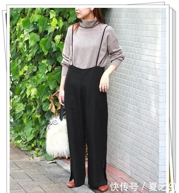  [适合]背带裤日系look，适合早春搭配针织衫和外套的造型分享