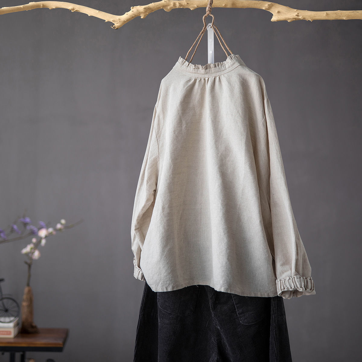 9月，穿毛衣羊绒还太早，试试这样棉麻女装，清爽舒适又时髦洋气