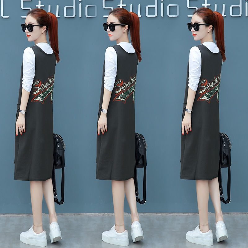 身高1米55的我，穿时尚套装+修身连衣裙，洋气又显高