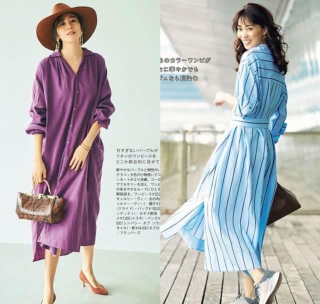 气质■春天“衬衫裙”的穿搭灵感,这样穿既保暖又有气质