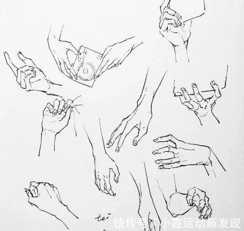 「素描」素描|360度手部素描干货,值得你收藏!